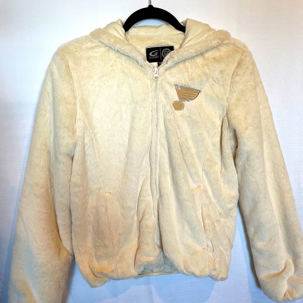 St. Louis Blues NHL Ladies super soft cream jacket